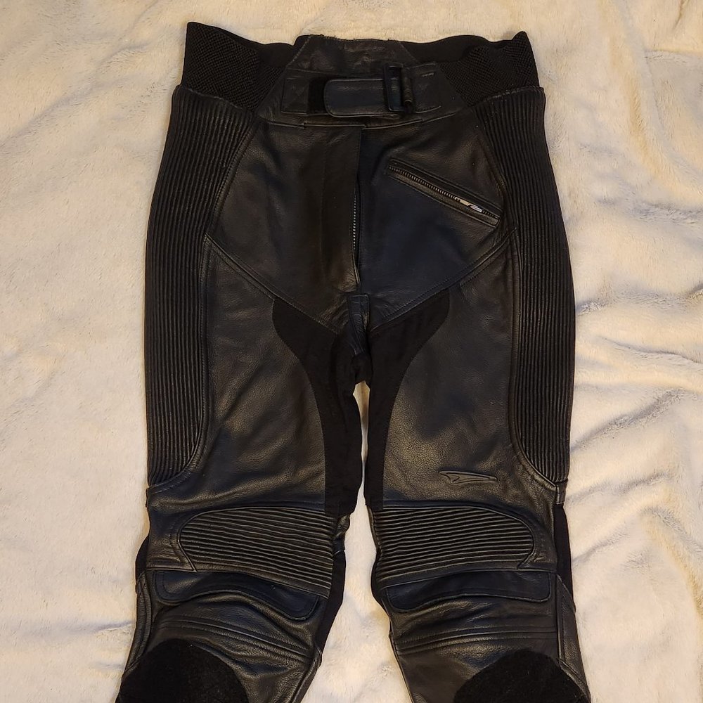 Teknic Women's Padded Leather Biker Pants